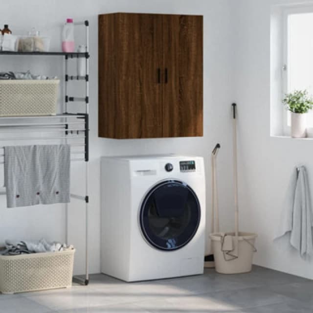 Vidaxl Wall Mounted Cabinet Brown Oak 69.5X34X90 Cm