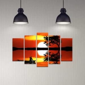 5DMDF-5 Multicolor Decorative MDF Painting (5 Pieces)