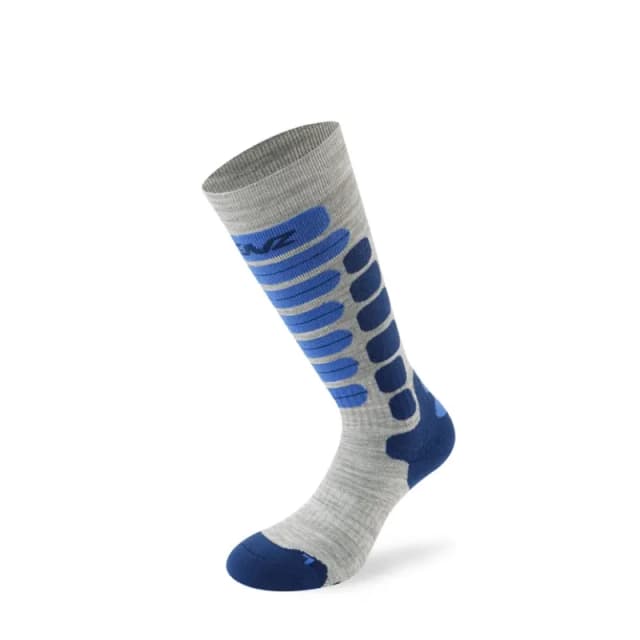 Lenz Skiing 2.0 Kids Socks, grey-blue, Size 24 - 26