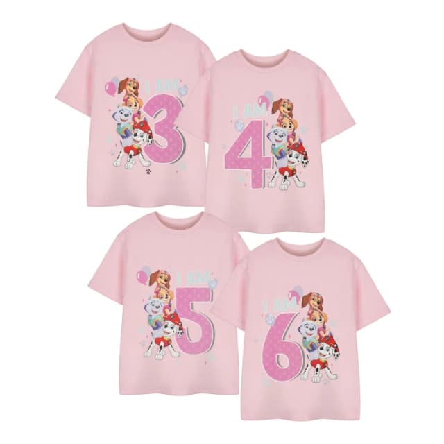 Paw Patrol Short Sleeved T-Shirt Pink