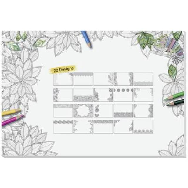 Sigel Sigel Adult Coloring HO580 Desk pad Blank Black/white (W x H) 595mm x 410 mm HO580