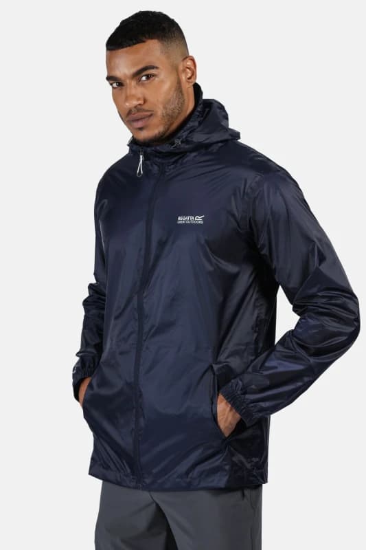 Regatta Regatta Men 'Pack-It III' Waterproof Packaway Jacket in Navy Size: 4X-Large Navy 4XL Male 5051522794835