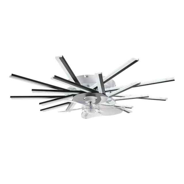 Kabinet UK Dimmable LED Ceiling Fan Light with Remote Black unisex One size