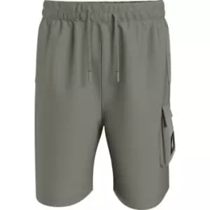 Calvin Klein Jeans Badge Jogger Cargo Shorts - Green