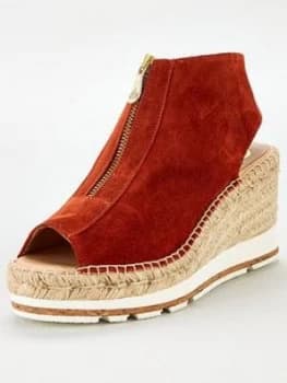 Kanna Emily20 Platform Wedge Espadrille - Tan