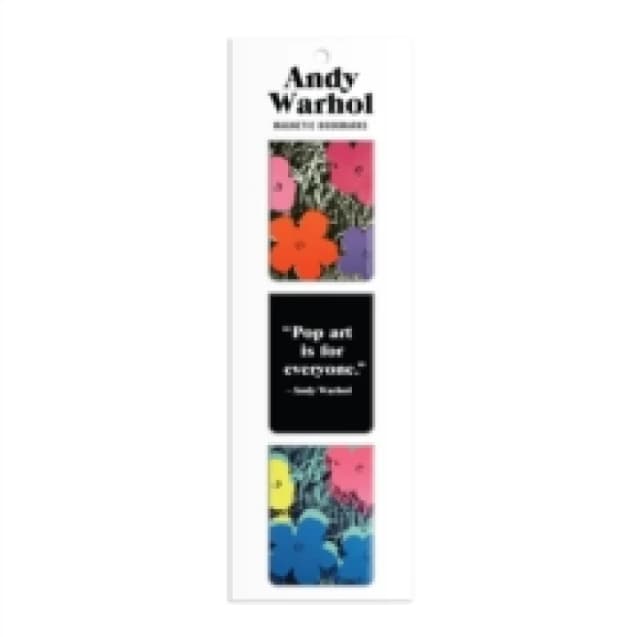 Andy Warhol Flowers Magnetic Bookmarks. Bookmark. By Galison, Andy Warhol Books