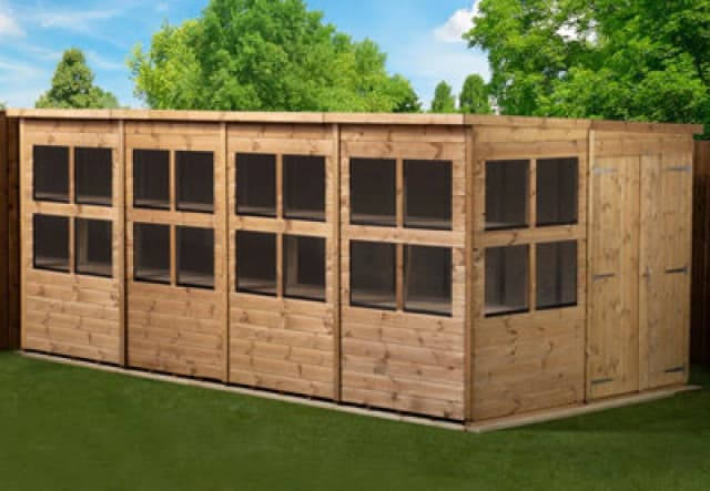 Empire Sheds Empire Pent Potting Shed 16X8 Double Door