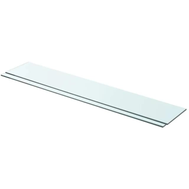 VIDAXL Shelves 2 pcs Panel Glass Clear 90x15cm vidaXL 3051578