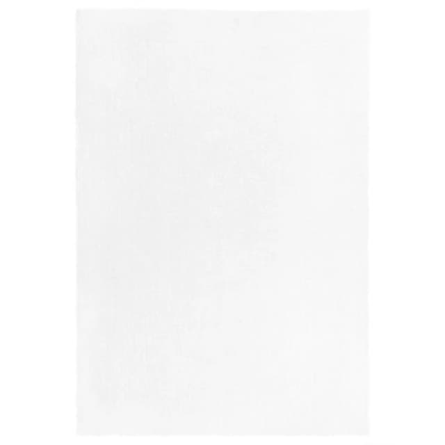 Beliani Shaggygy Rug Demre White 140 X 200 Cm