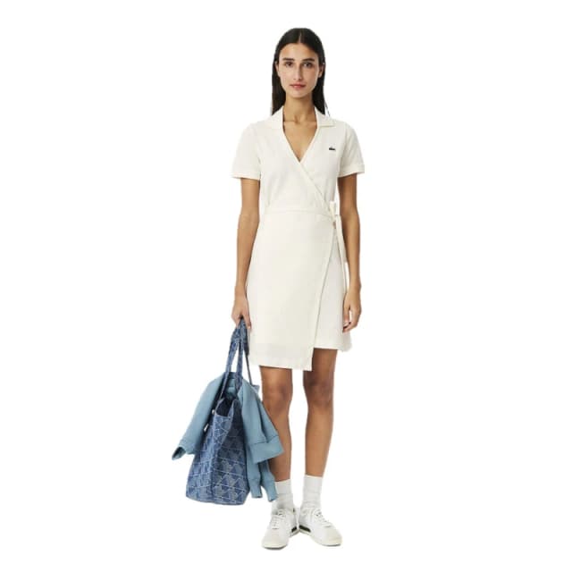 Lacoste Womens Wrap Dress Flour female 4 (32)