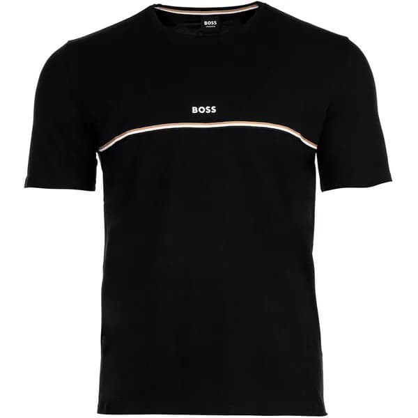 BOSS Bodywear Unique Cotton-Blend Jersey T-Shirt - L Black Tops male 50515395-001 L