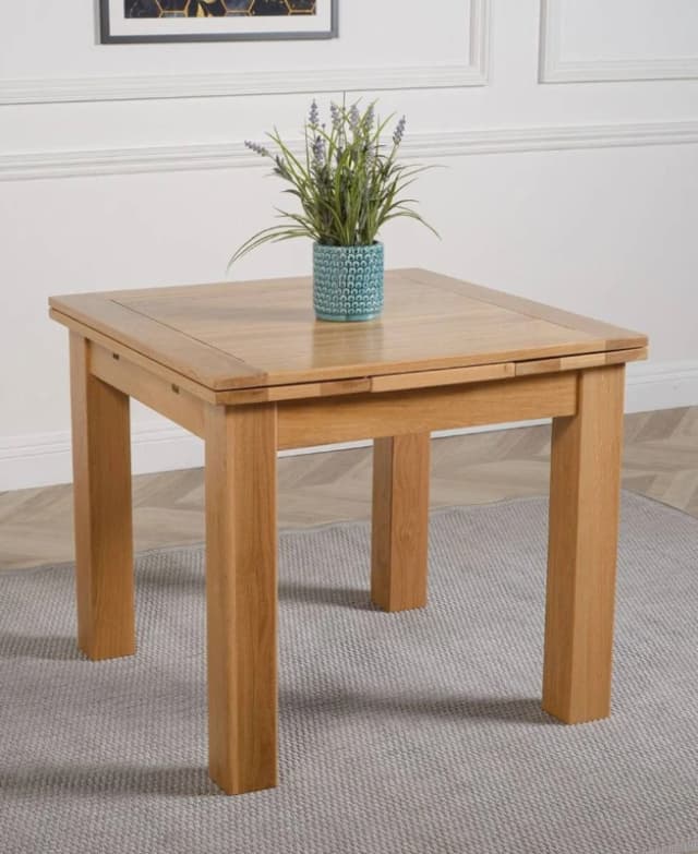Thats Furniture Richmond 90 - 150cm Small Oak Extendable Dining Table in Light Oak Light Oak Unisex