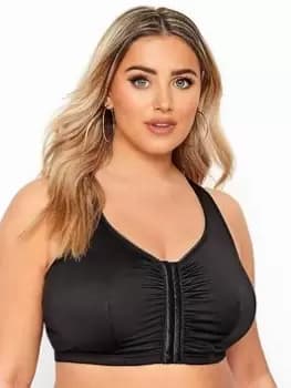 Yours London 2 Pack Front Fastening Bra - White/Black, Size 18, Women