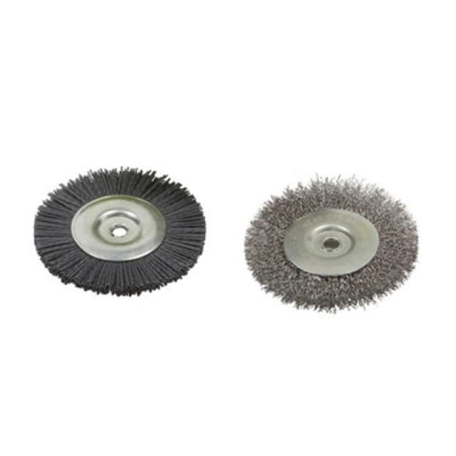 THOMPSON & MORGAN Thompson&morgan - Garden Gear 1 Nylon Brush & 1 Steel Wire Brush for Weed Sweepers G0520