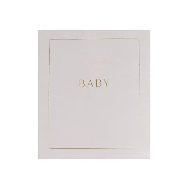 Myga Baby Milestone Journal in Light Beige Light Beige Unisex