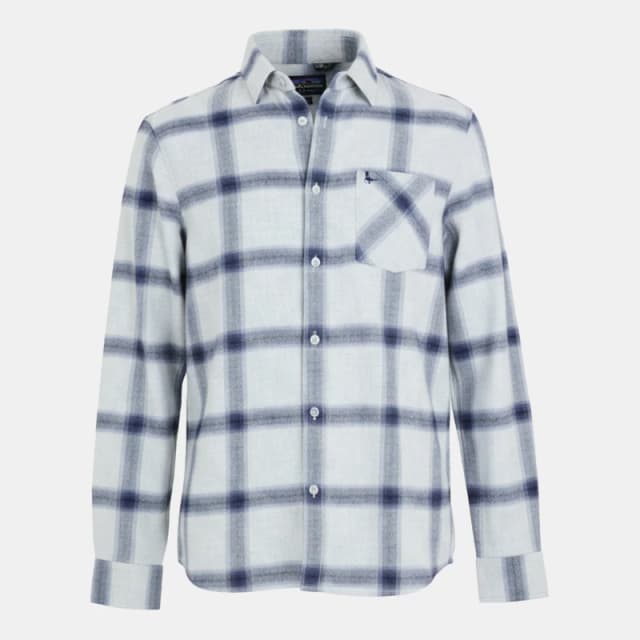 Jack Wills Brushed Check Flannel - Grey Grey XS