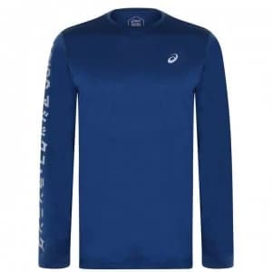 Asics Katakana Long Sleeve T Shirt Mens - Blue