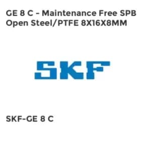 GE 8 C - Maintenance Free SPB Open Steel/PTFE 8X16X8MM