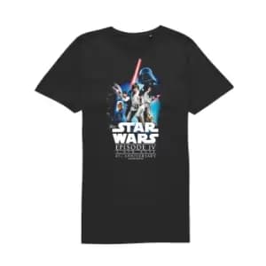 Star Wars - A New Hope - 45th Anniversary Composition Unisex T-Shirt - Black - L