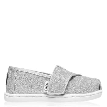 Toms Alpargata Glitter Pumps - Silver Glitter
