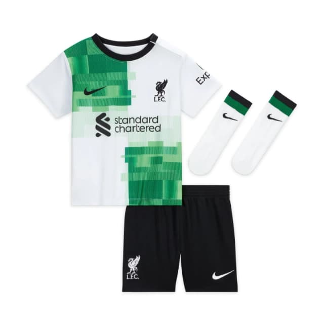Nike Liverpool Away Babykit 2023 2024 Baby - White White 6 - 9 Months