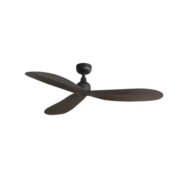 Netlighting Palma Medium Brown DC Ceiling Fan With IP44 DC Motor 6 Speed Brown Unisex