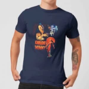 Universal Monsters The Mummy Vintage Poster Mens T-Shirt - Navy - L
