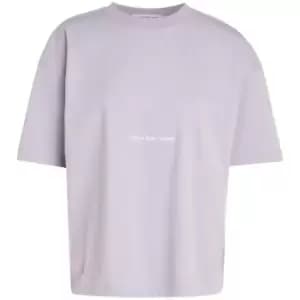 Calvin Klein Jeans Institutional Boyfriend Tee - Purple