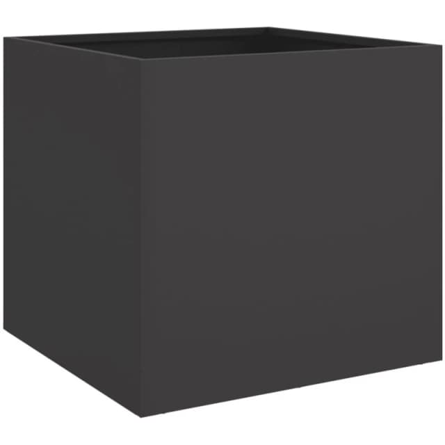 VIDAXL Planter Black 49x47x46cm Steel Vidaxl 8721012364172