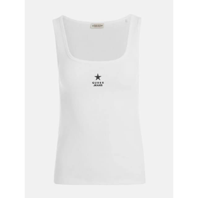 Guess Slim Embroidered Star Tank 14977127 White