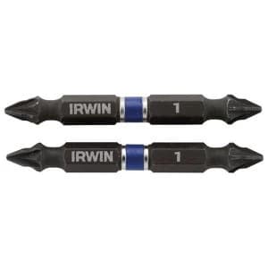 IRWIN Impact Double-Ended Screwdriver Bits Pozi PZ1 60mm (Pack 10)