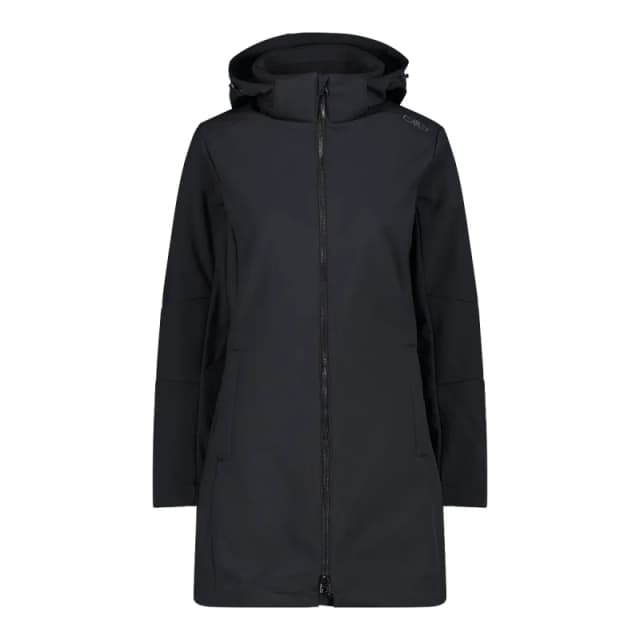 Womens zip-up hooded parka CMP Noir Female D40