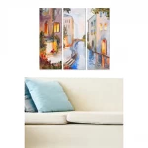 MDF258816884 Multicolor Decorative MDF Painting (3 Pieces)