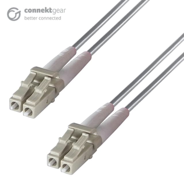connektgear 1m Duplex Fibre Optic Multi-Mode Cable OM1 62.5/125 Micron