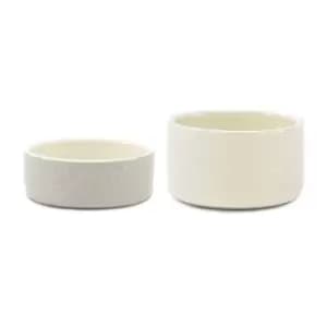 Scruffs My First Bowl 2pc Set - Light Grey / Cream