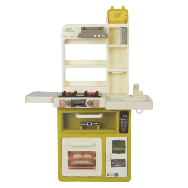 Alivio Kids Kitchen Playset Toys, Kitchen Set Toys with Sound Lights Cooking Stove & Play Sink in Green Green Unisex