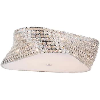 Linea Verdace Trium Glass & Crystal Ceiling Light Chrome