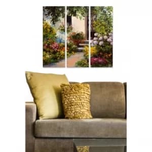 MDF6924671 Multicolor Decorative MDF Painting (3 Pieces)