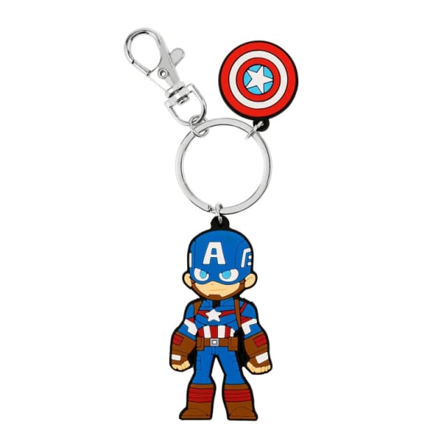 Marvel Kids Captain America Keyring Multicoloured male One Size