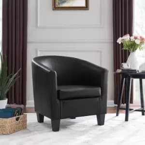 Canberra Tub Chair Accent Chair With Wooden Legs