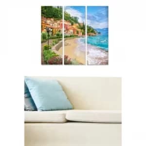 MDF518006923 Multicolor Decorative MDF Painting (3 Pieces)