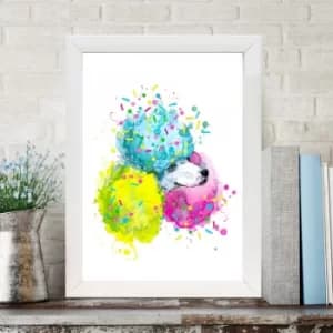 BC12291373484 Multicolor Decorative Framed MDF Painting