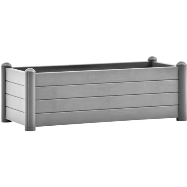 VIDAXL Garden Raised Bed pp Stone Grey 100x43x35cm Vidaxl 8720286817414
