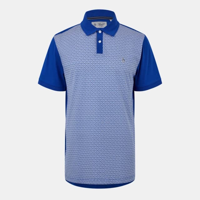 Original Penguin Mens Short Sleeve Breathable Polo Shirt Mazarine Blue male Small