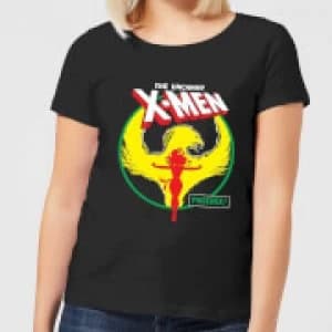 X-Men Dark Phoenix Circle Womens T-Shirt - Black