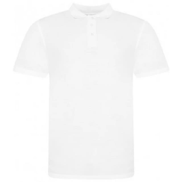 AWDis AWDis Men Piqu Cotton Short-Sleeved Polo Shirt in White Size: Small White S Male 5059444964176