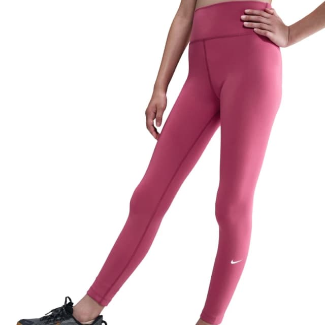 Nike Dri-FIT One Big Kids (Girls') Leggings Med Pink female 7-8 (S)