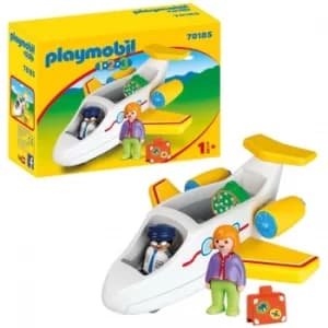 Playmobil 1.2.3 Plane with Passenger for Children 18 Months+ (70185)