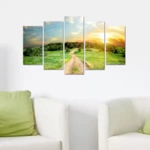 5M-61 Multicolor Decorative MDF Painting (5 Pieces)