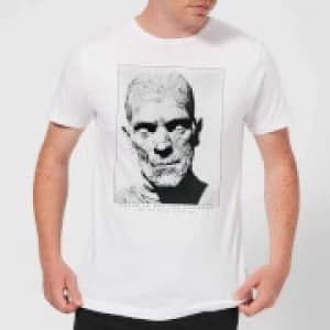 Universal Monsters The Mummy Portrait Mens T-Shirt - White - 3XL